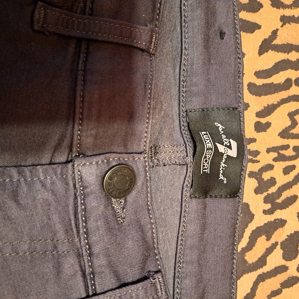 7 For All Mankind Luxe Sport Charcoal Jeans Extra streich